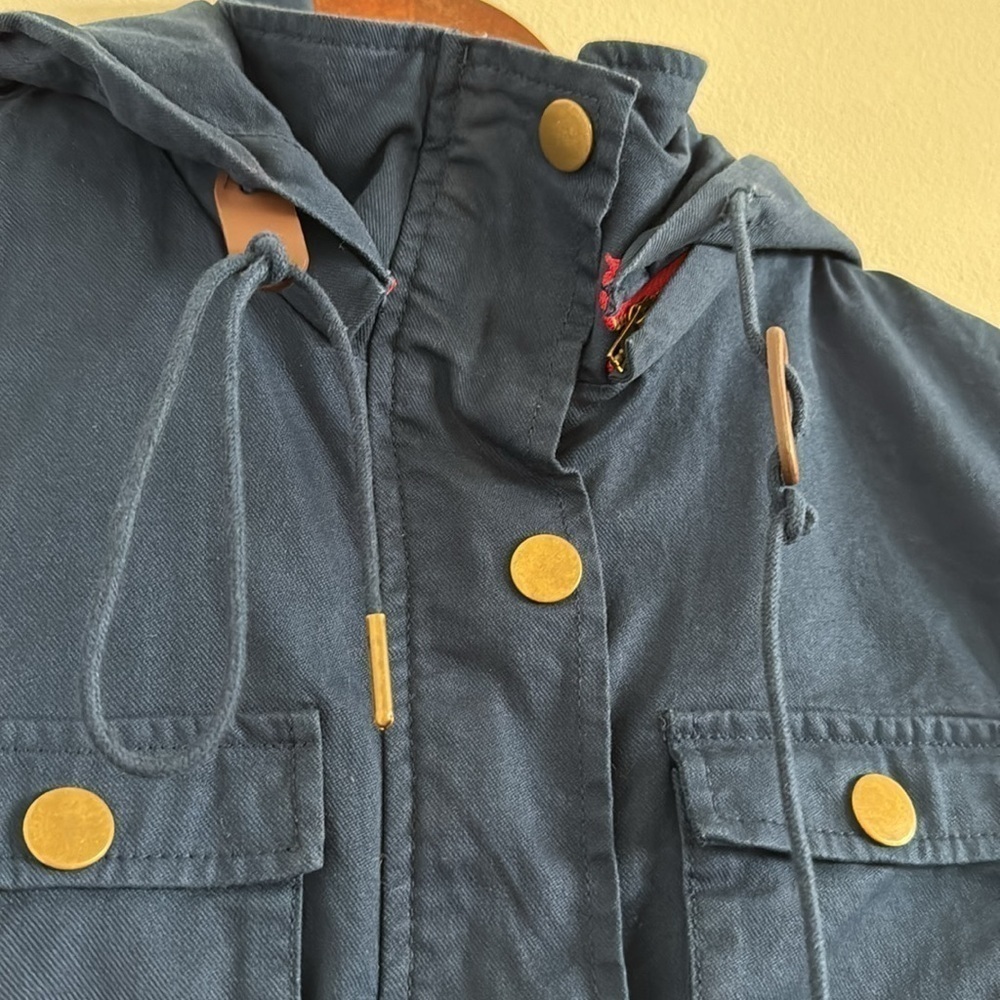 Market & Spruce Navy Utility Jacket NWOT XS - Picture 2 of 7